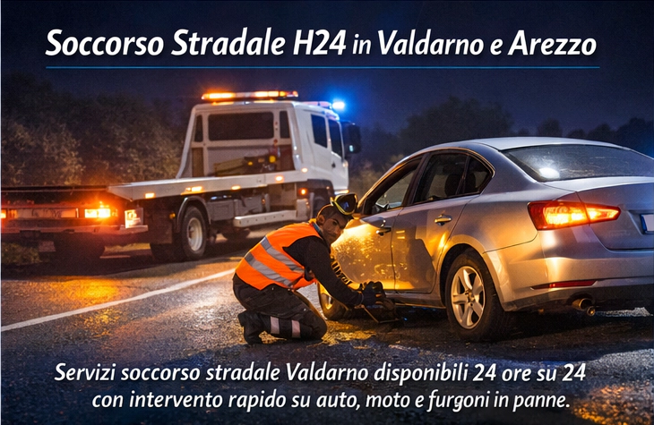 soccorso stradale h24 carro attrezzi valdarno arezzo
